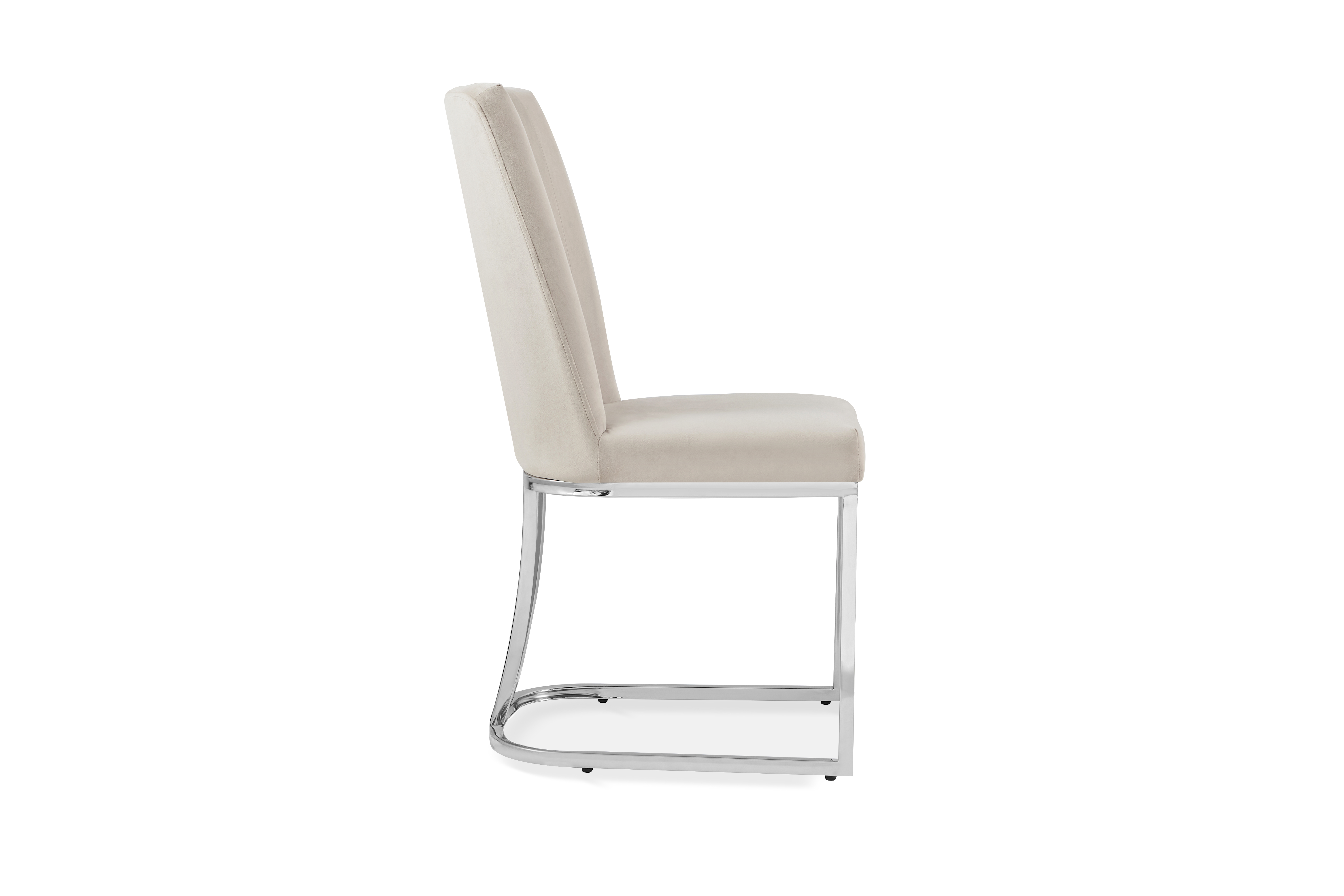 Стул обеденный Пресли DC-3024, 42х44х92, бежевый/серебро