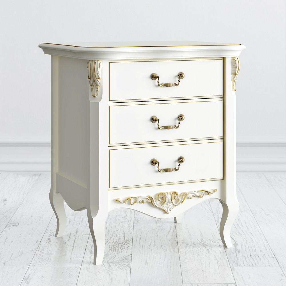 Прикроватная тумба 3 ящика 