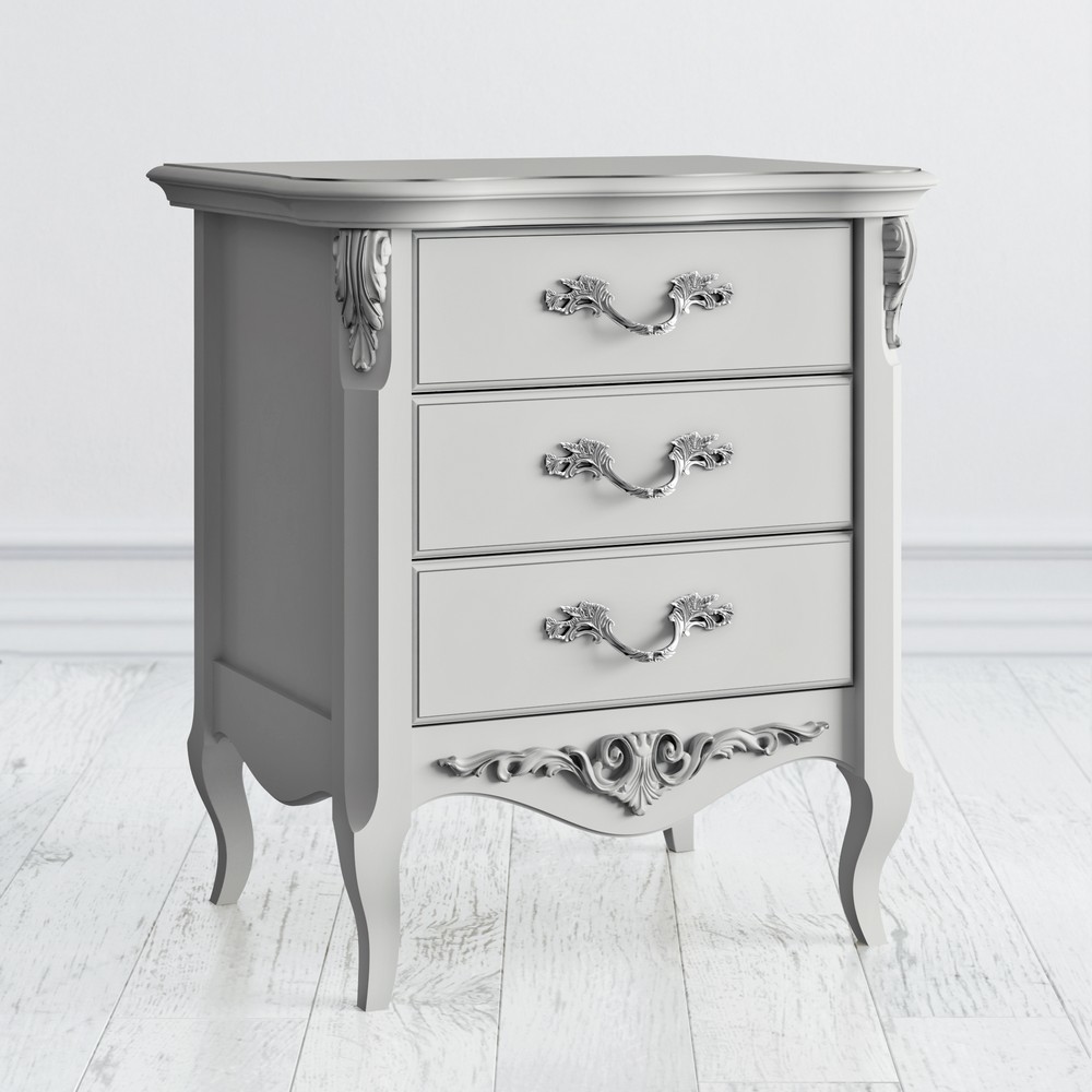 Прикроватная тумба 3 ящика 