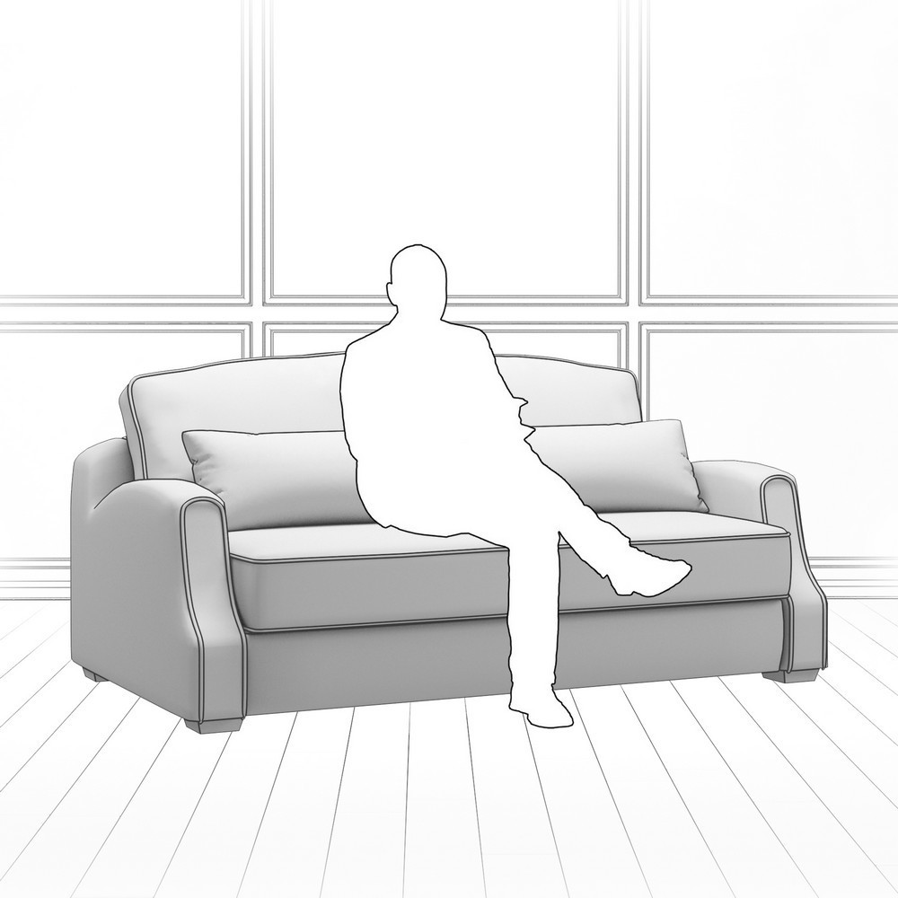 Диван Corsa (с механизмом) DCr-I-180-K03-KaB40-0402