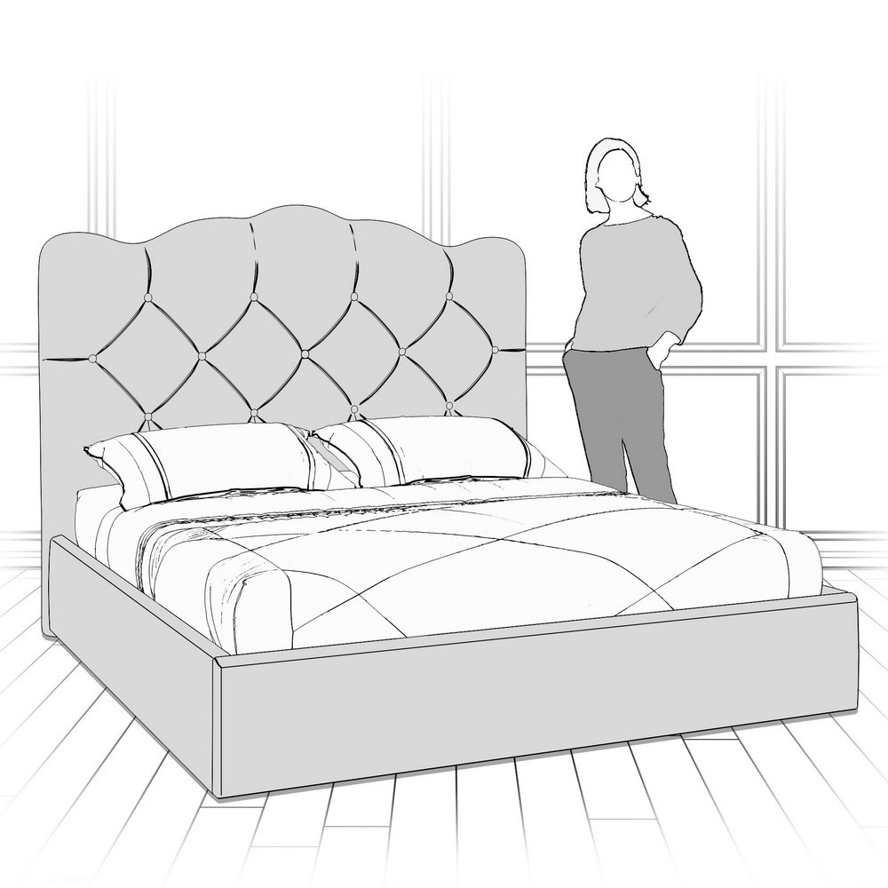 Кровать с подъемным механизмом K70-1600-B13