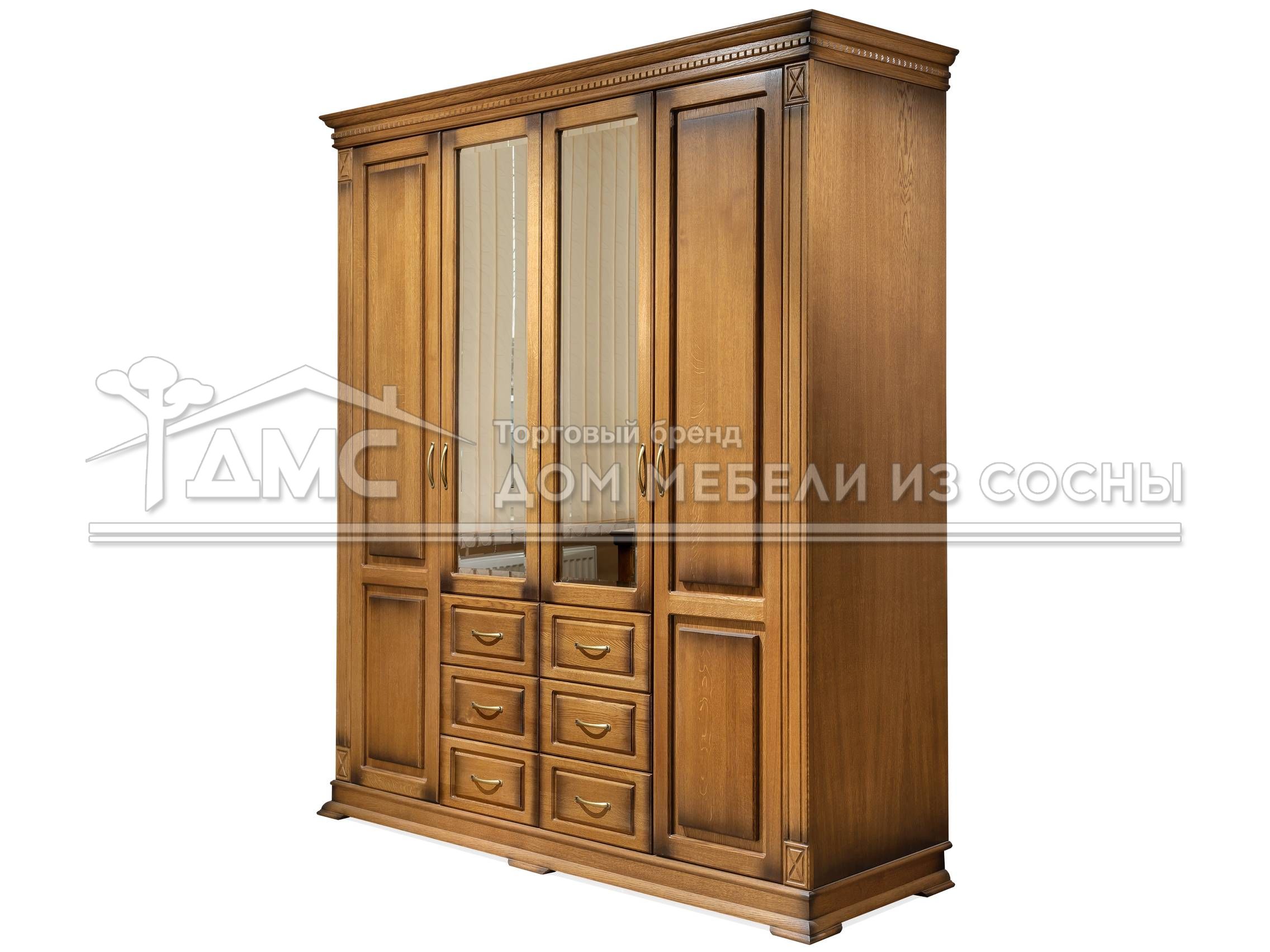 Шкаф 4-х створчатый Флоренция