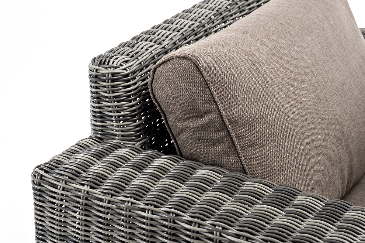 "Боналли" кресло из искусственного ротанга, цвет графит