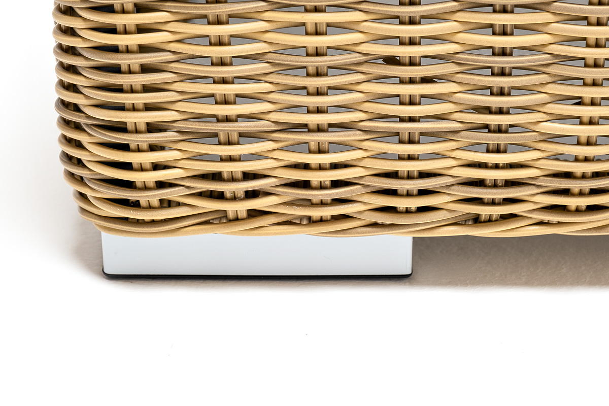 "Боналли" журнальный столик из искусственного ротанга, цвет соломенный