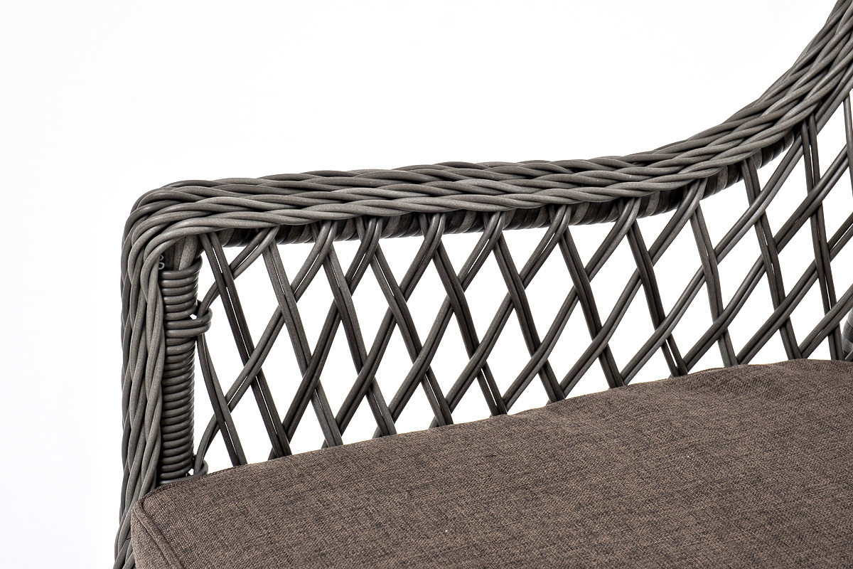 "Эспреззо–80 L" обеденная группа плетеная, цвет графит