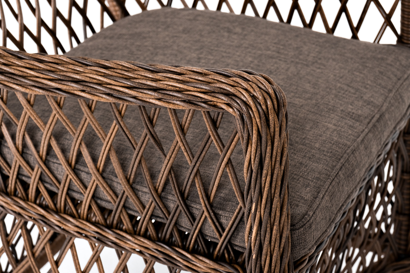 "Эспреззо–80 L" обеденная группа плетеная, цвет коричневый