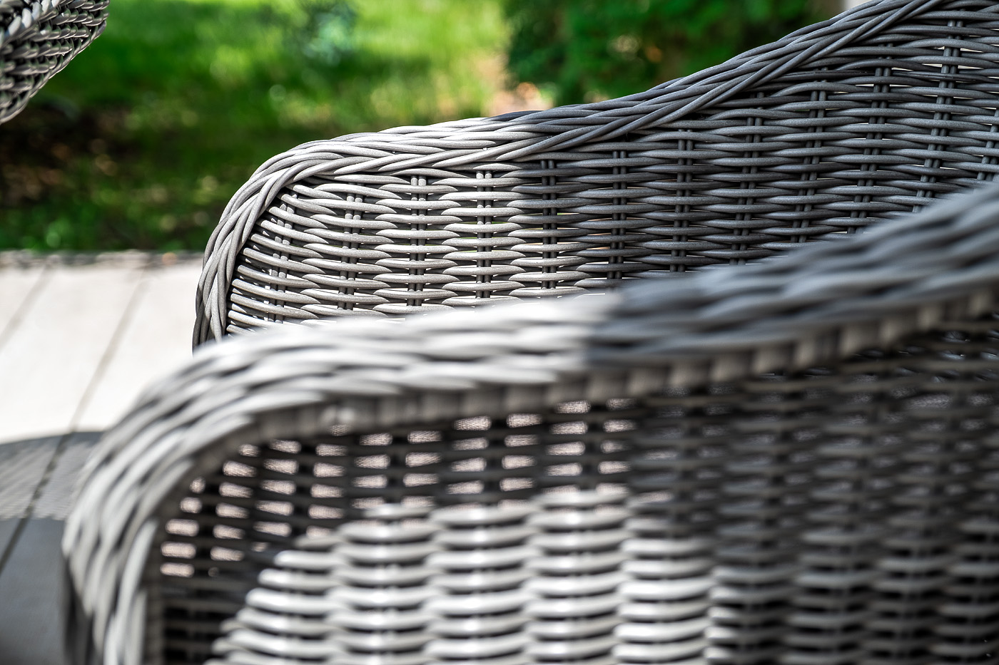 "Франческо" обеденная группа плетеная, цвет графит