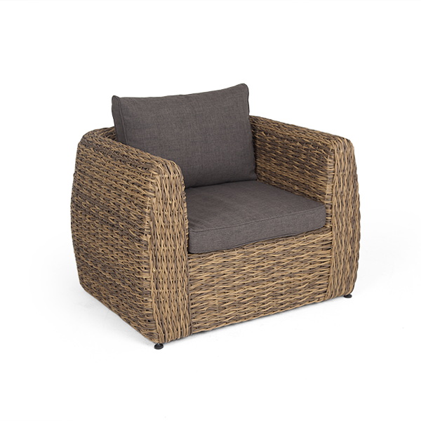 "Клиари" кресло из искусственного ротанга (гиацинт), цвет соломенный