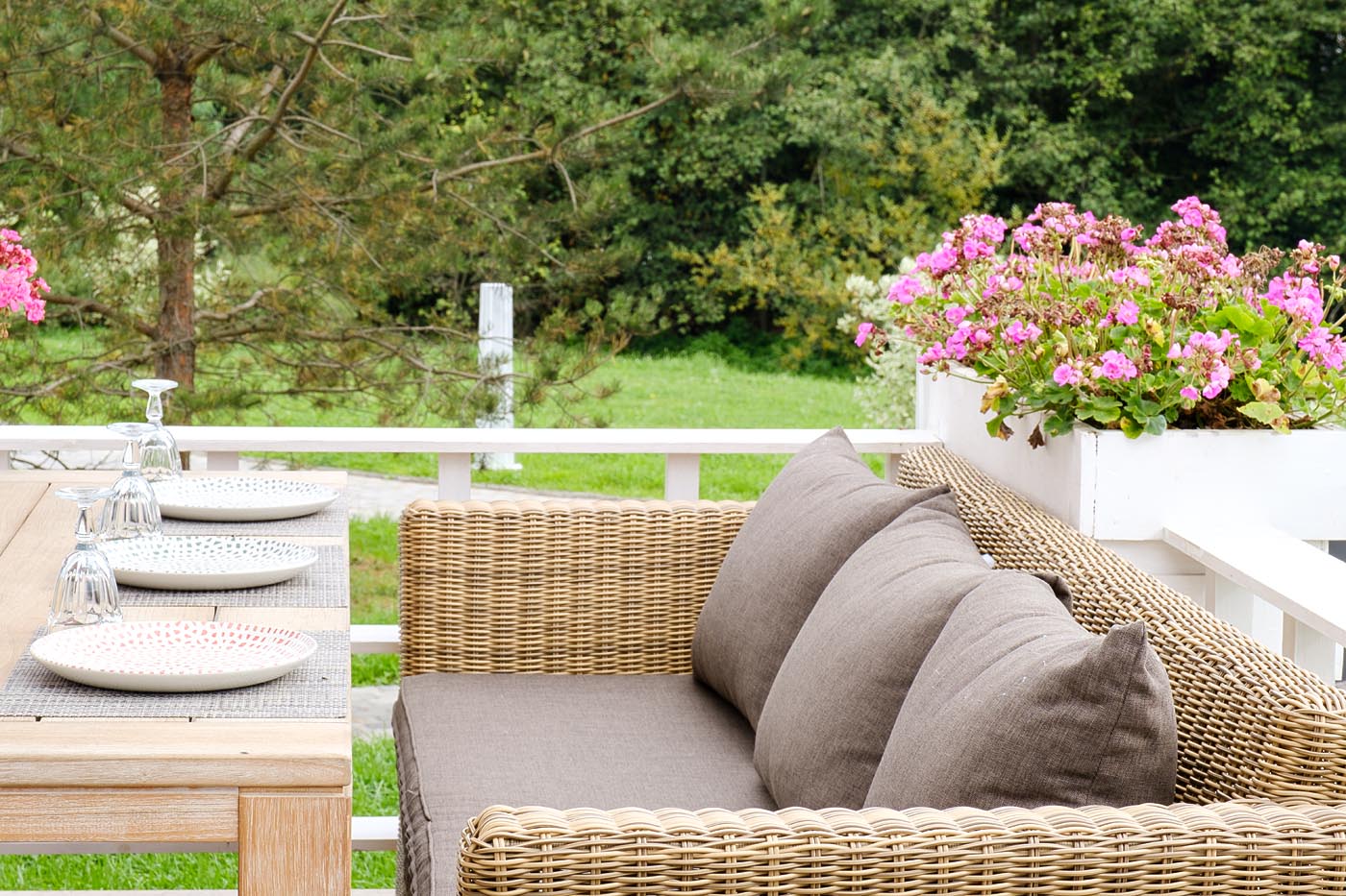 "Капуто" диван из искусственного ротанга трехместный, цвет соломенный