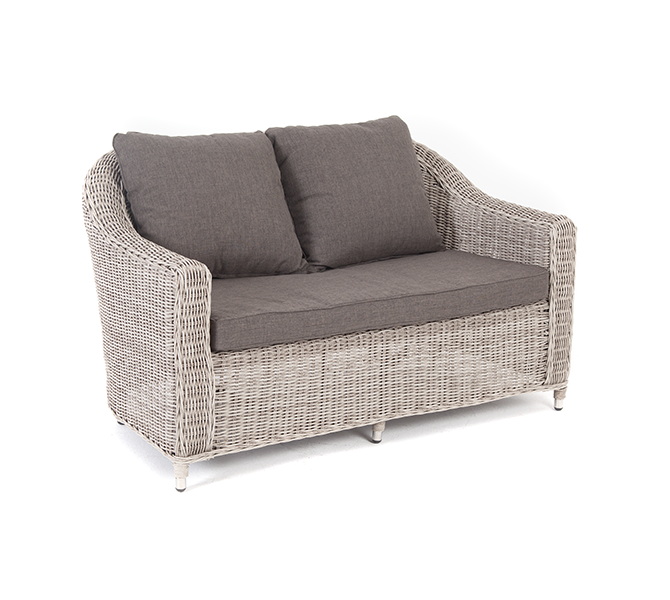 "Копаннини" диван из искусственного ротанга двухместный, цвет бежевый