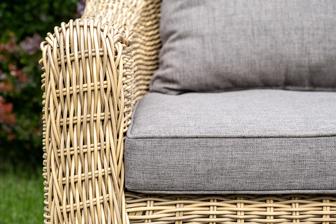 "Копаннини" диван из искусственного ротанга двухместный, цвет соломенный