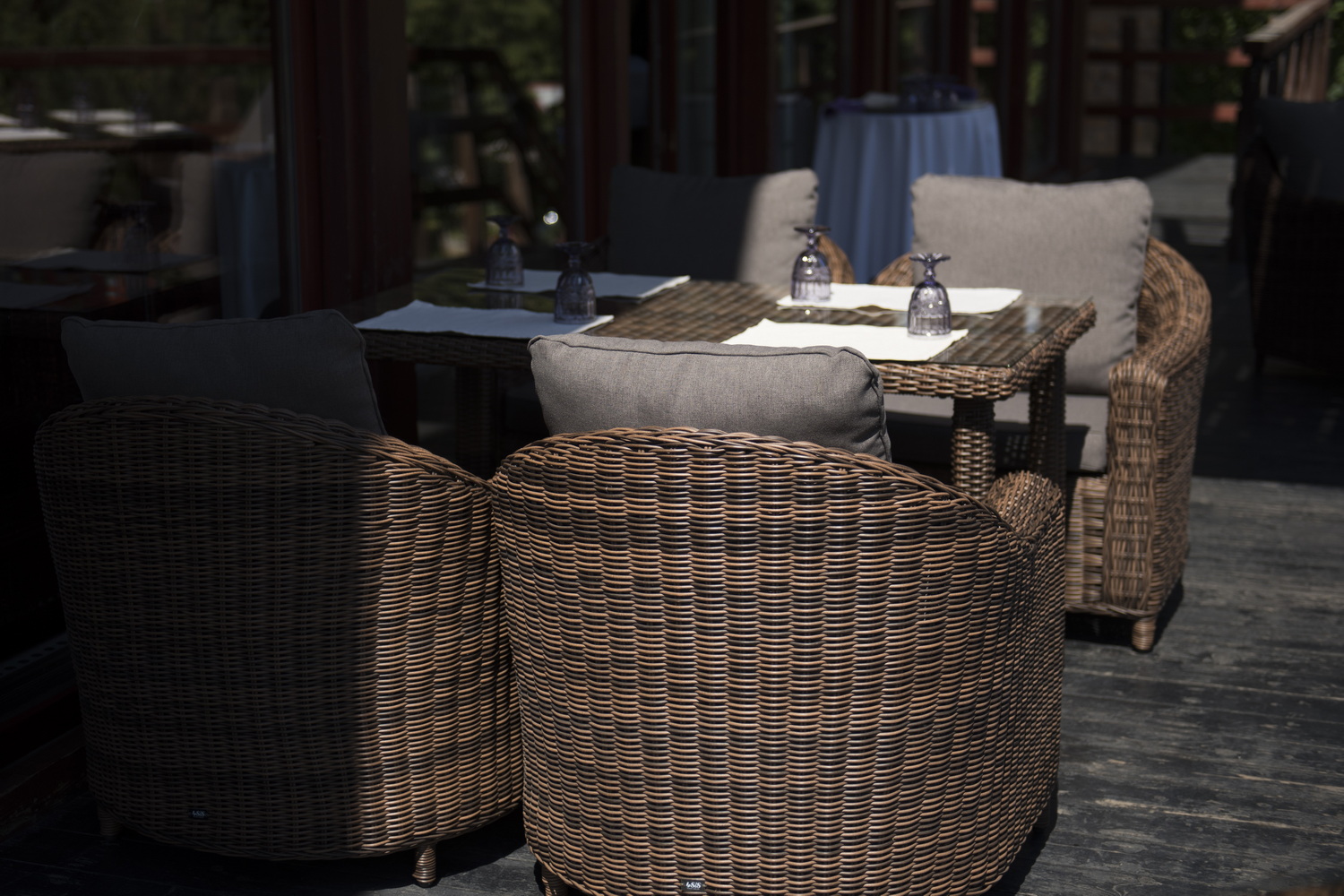 "Копаннини" кресло из искусственного ротанга, цвет коричневый