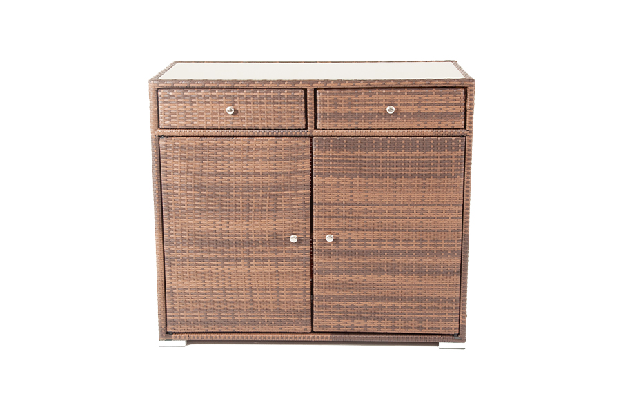 "Мальта" тумба плетеная из искусственного ротанга, цвет коричневый