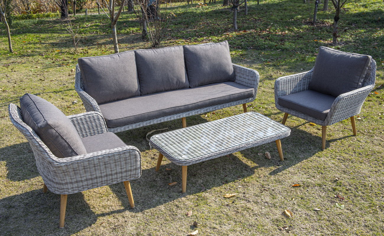 "Провенз" столик журнальный из ротанга, цвет бежевый