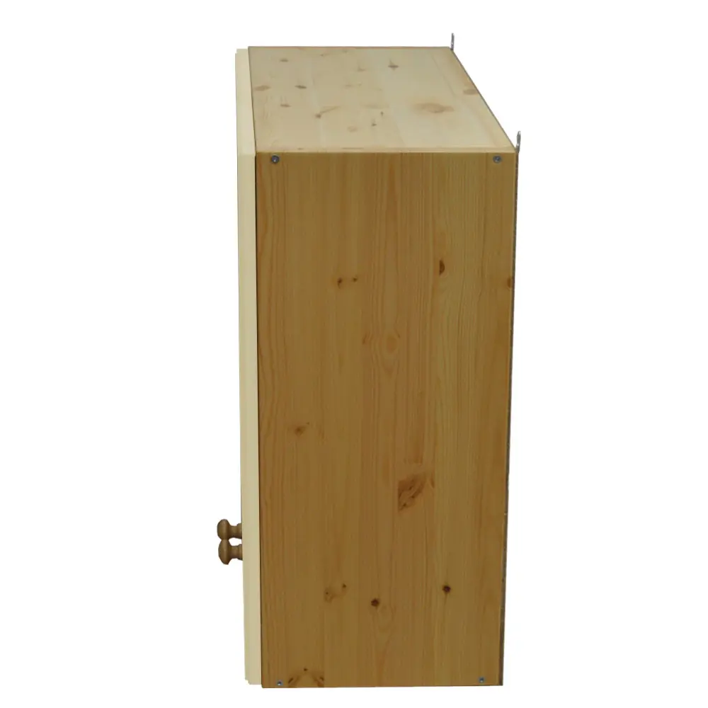 Шкаф настенный со стеклом Весури арт. 261 слоновая кость