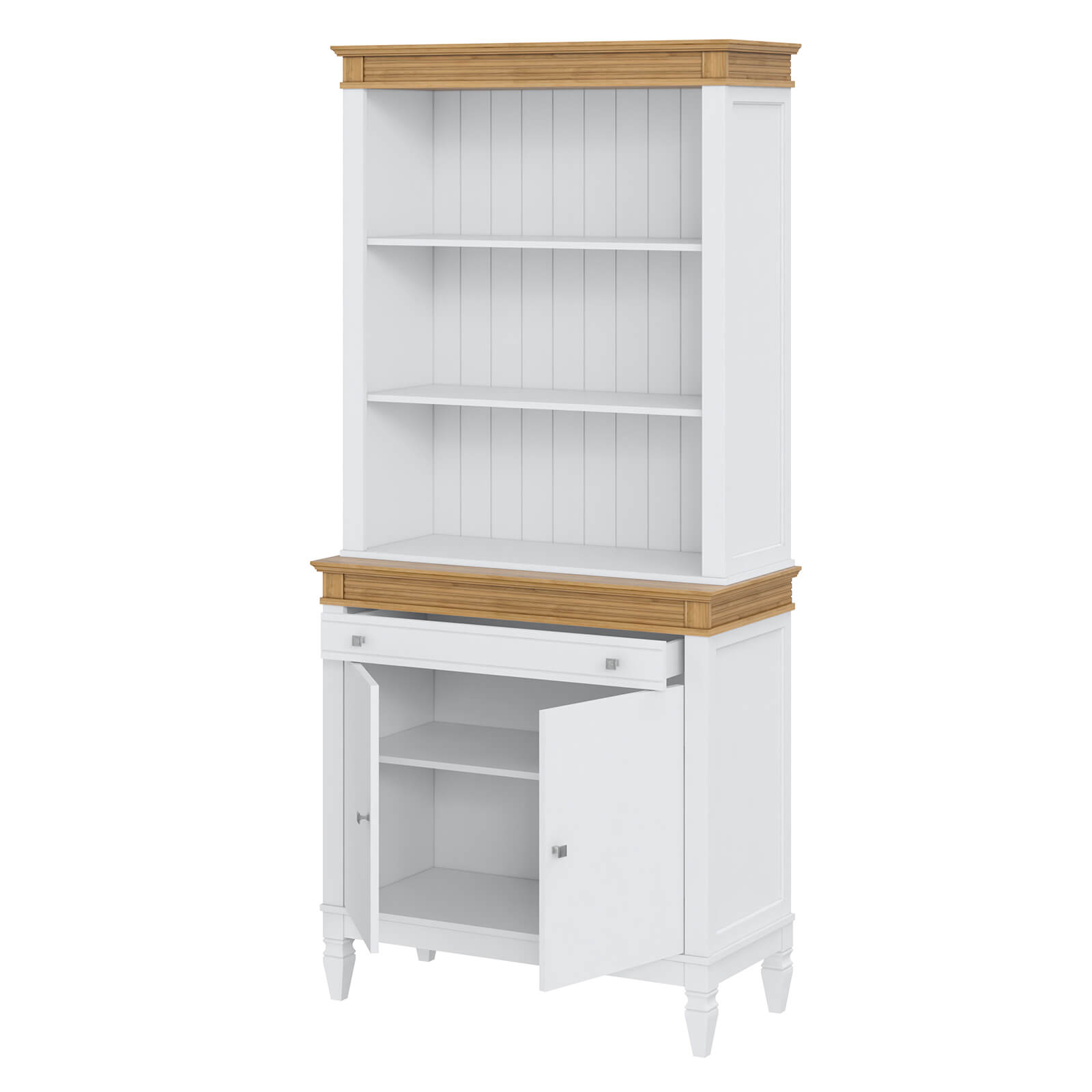 Буфет "Ольса" 200/221 (белый лак/антик 24)