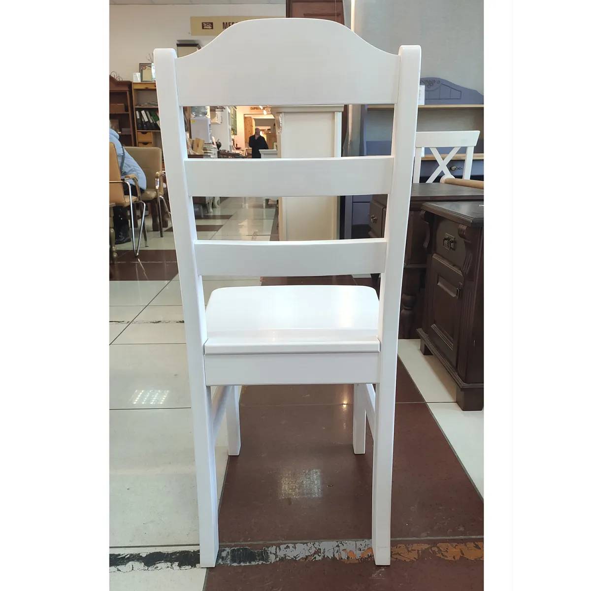 Стул массив сосны Карху белый (выставочный образец)