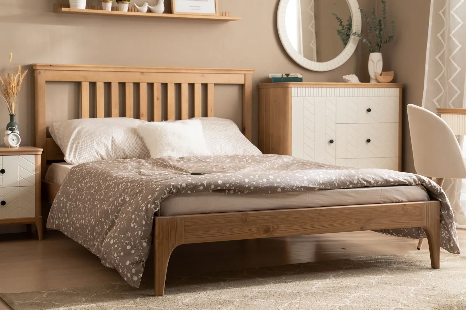 Кровать массив сосны Грета №22 1600х2000