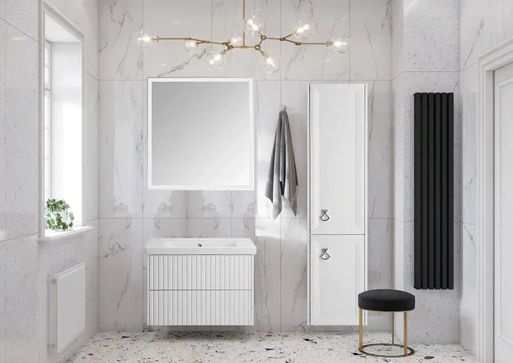 Пенал Риола 40 Белый подвесной